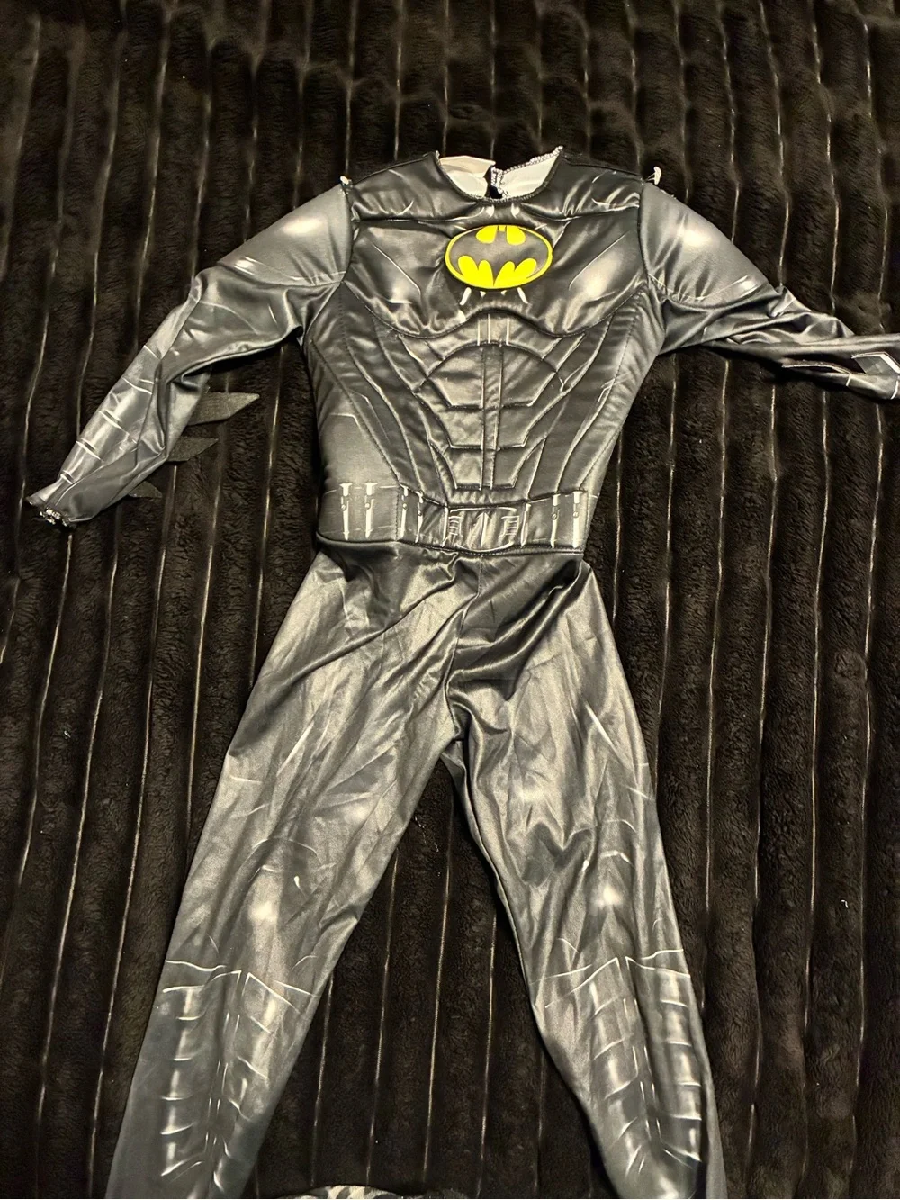 Kids Batman Superhero Costume with Yellow Emblem